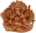 Ganesh Hand-Crafted Lord Bal Ganesha Statue Idols for Home & Office Decor Ganesha Statue in Religious Idols Showpiece for Living Room (14 cm Height) (Resin, Brown)